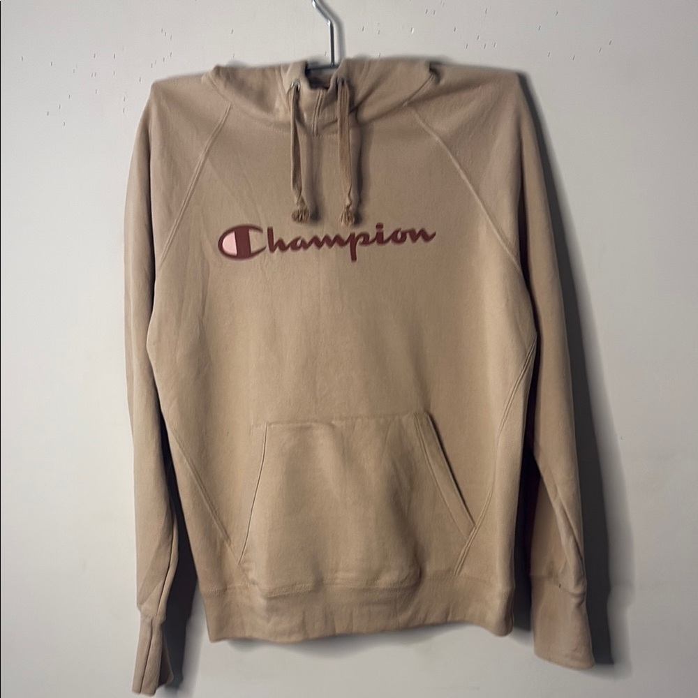 Champion Beige Pullover Hoodie